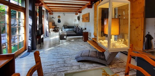 Romantik am See - nahe Berlin. Ungewöhnlich und verträumt mit Terrasse für Zwei