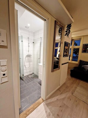 Shower, hair dryer - Sleep well in Heart of Bergen - Beautiful street (Bergen)