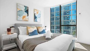 2 bedrooms, iron/ironing board, WiFi, bed sheets