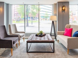 Sitteområde i lobbyen