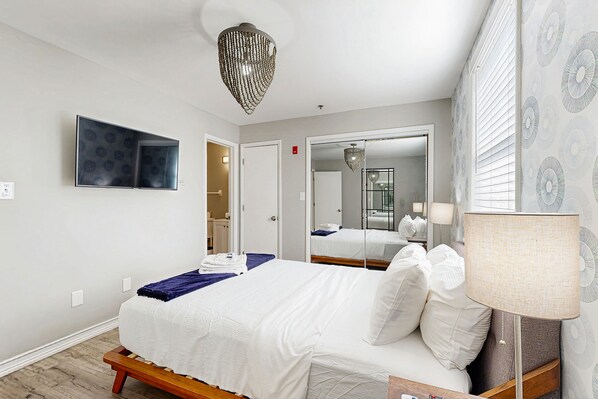 1 bedroom, iron/ironing board, internet, bed sheets