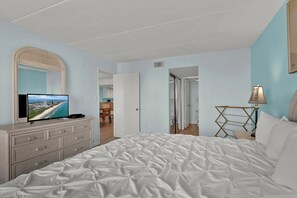 3 habitaciones, tabla de planchar con plancha y acceso a internet