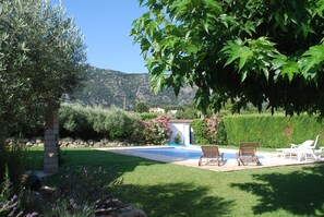 Outdoor pool - Provencal villa, Luberon park (Maubec)