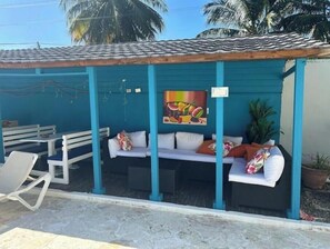 Outdoor dining - Wind Chimes-Condo in Cabarete DR (Cabarete)