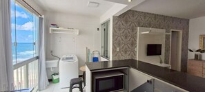 Basic Apartment | Living area | 32-inch Smart TV with digital channels, Netflix, streaming services