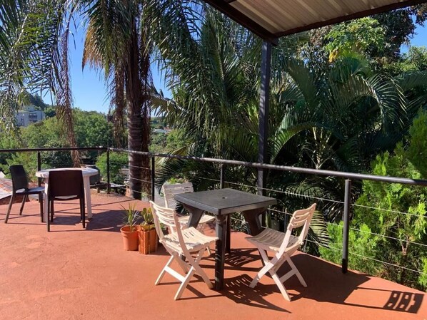 Standard Double Room, Balcony, Garden View | Terrace/patio
