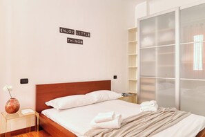 Departamento estándar | 1 habitación, tabla de planchar con plancha, wifi gratis y ropa de cama 