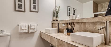 Shower, hair dryer