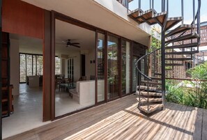 Terrace/patio - Tulum departamento con alberca privada (tulum)