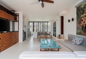 Living area - Tulum departamento con alberca privada (tulum)