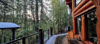  Creek side log cabin in the woods -dog friendly