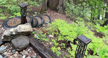 Creek side log cabin in the woods -dog friendly