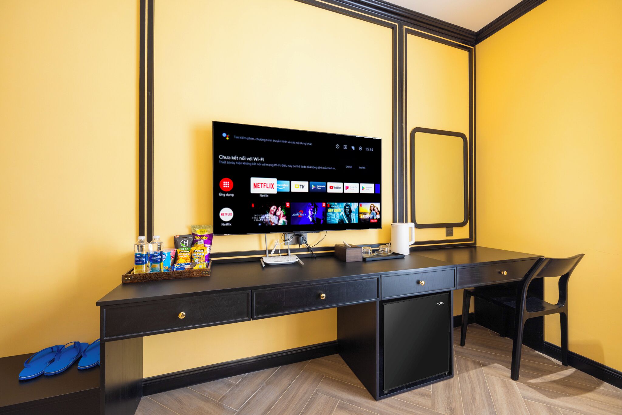 Klassieke tweepersoonskamer, 1 queensize bed, uitzicht op de stad | Luxe beddengoed, Select Comfort-bedden, een minibar, een bureau