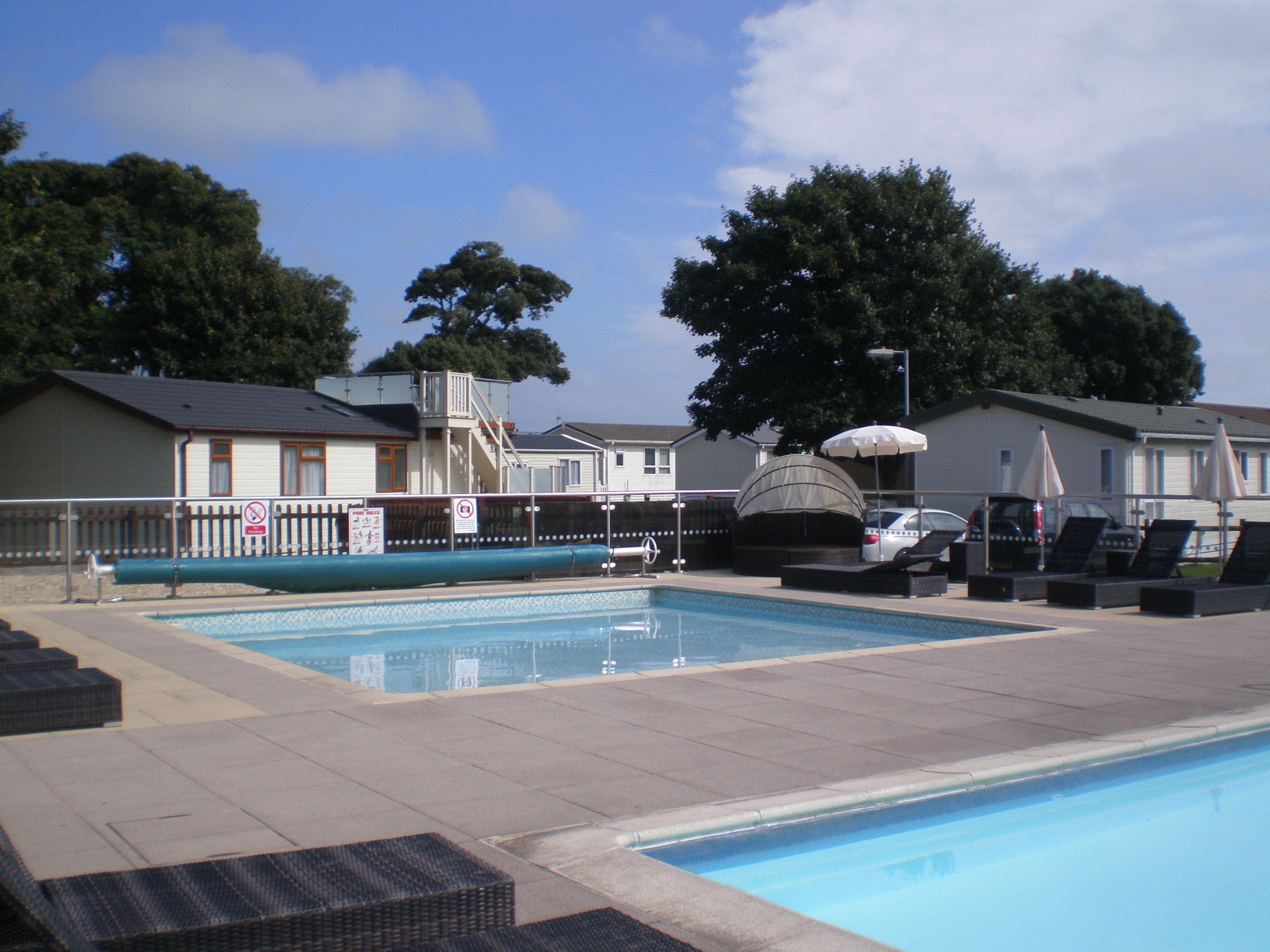 A heated pool