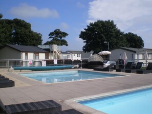 A heated pool