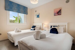 2 bedrooms, iron/ironing board, travel crib, WiFi