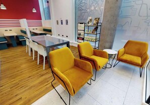 Sitteområde i lobbyen