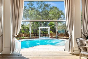 A heated pool