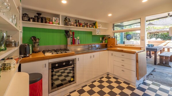 Fridge, microwave, toaster