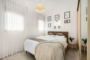 2 habitaciones, tabla de planchar con plancha y wifi gratis 