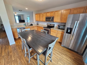 Fridge, microwave, oven, stovetop - Acadia Villas! 5A Hunter's:  A private neighborhood in the woods. (Trenton)