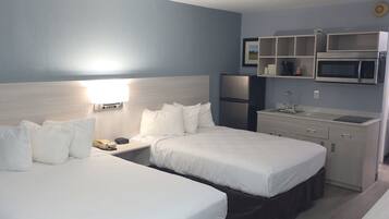 Room, 2 Double Beds, Non Smoking | In-room safe, blackout drapes, cribs/infant beds, rollaway beds