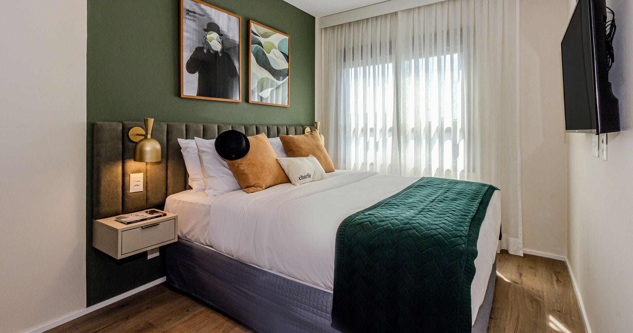 Apto 1 Dorm 40m com sofá cama - R | Allergiatestatut vuodevaatteet, yksilöllisesti sisustettu