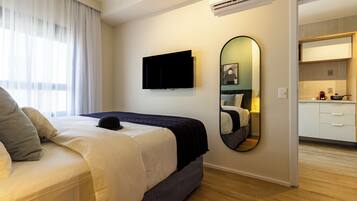 Apartamento 1 Dorm 30m | 1 camera, biancheria da letto ipoallergenica, con stile personalizzato