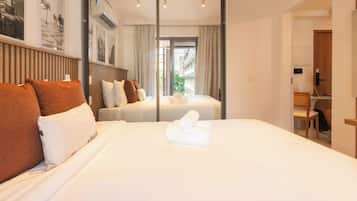 1 habitación, ropa de cama hipoalergénica y decoración personalizada