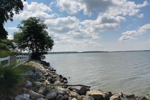 At community park across from house