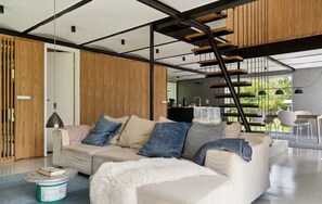 Télévision, cheminée, jeux vidéo, chaîne hi-fi