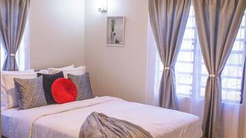 1 soverom, strykejern/-brett, wi-fi (inkludert) og sengetøy