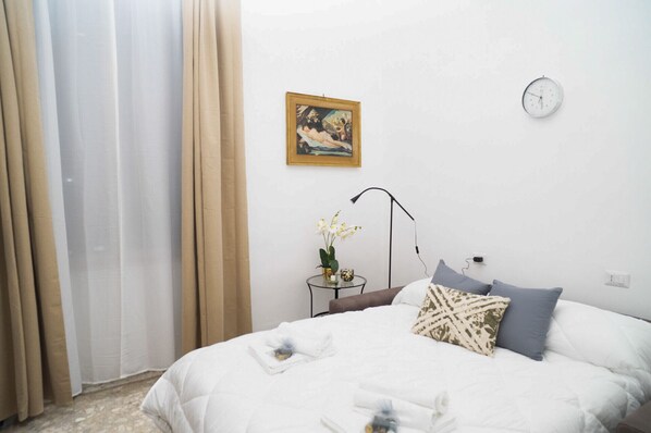 1 غرفة نوم وواي فاي وملاءات أسرّة