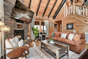 TV, fireplace, video games