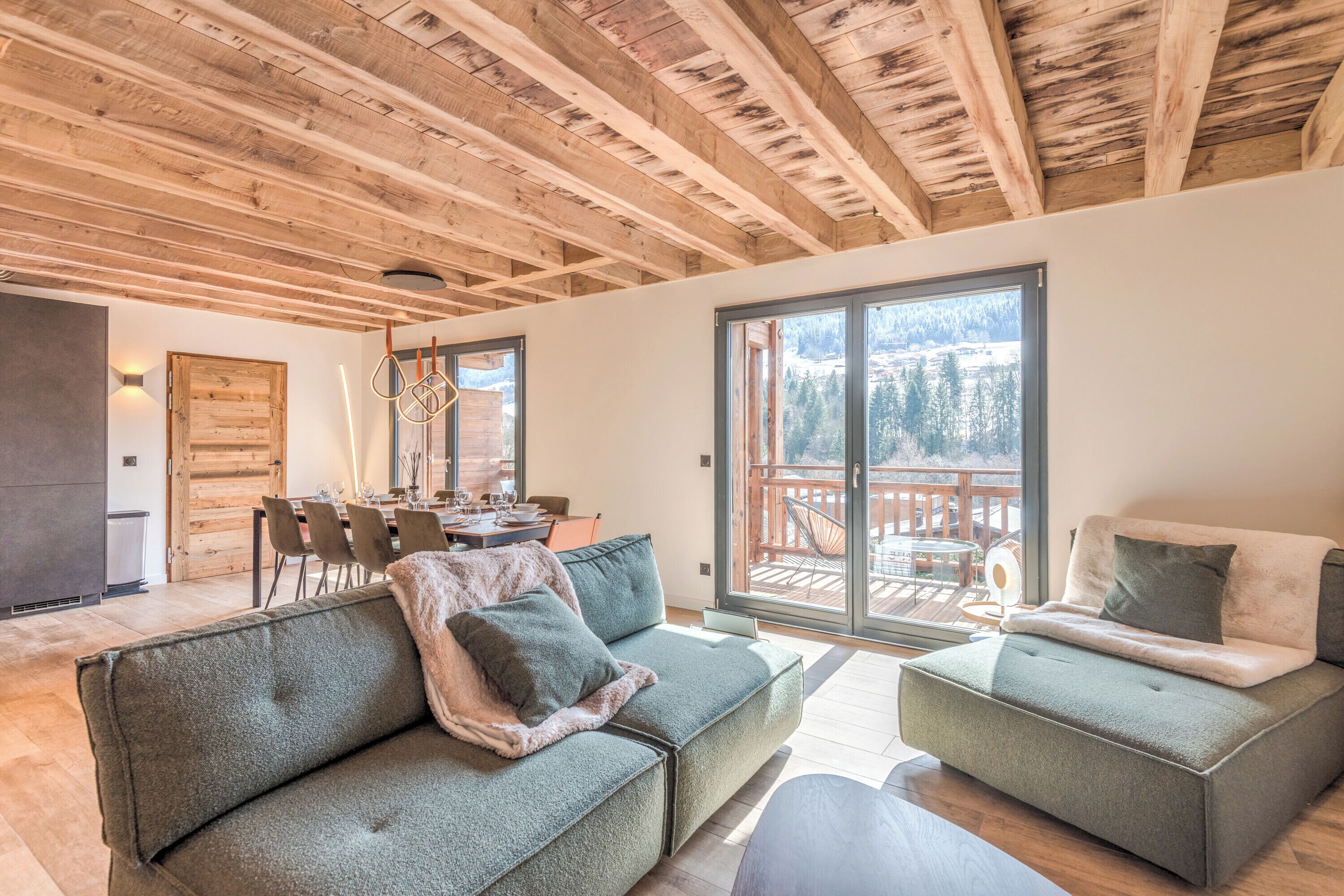 تلفزيون، مدفأة، كُتُب، ستيريو