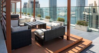 New 1BR in Creek Island with Balcony, Pool & Gym