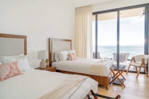 3 bedrooms, iron/ironing board, free WiFi, bed sheets - Exclusive Designer Condo w/ 180° Ocean Front (Playa Herradura)