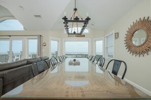 Dining - 1861 - Into the Mystic, a spacious 6-bedroom oceanfront home in Corolla, NC. (Corolla)