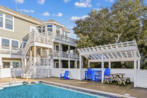 Pool - PI-4 "Don't Blink" Saturday-Saturday   Private pool!  Hot tub!   Minutes to the beach! (Corolla)