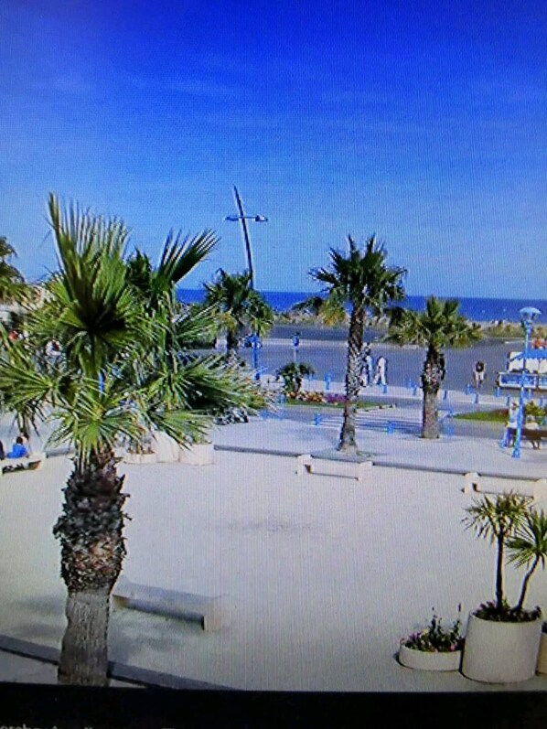 Vlak bij het strand
