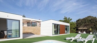 Bungalow '2 Con Piscina En La Playa' avec vue sur la mer, Wi-Fi et climatisation