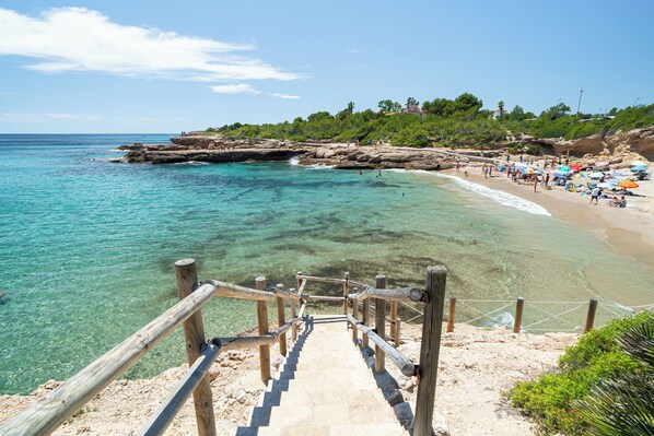 Vlak bij het strand