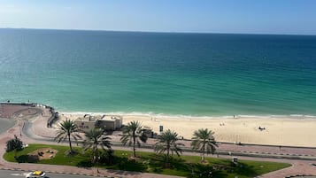 Sun-loungers, beach towels