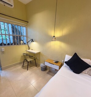 Desk, laptop workspace, iron/ironing board, free WiFi
