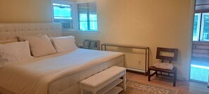 2 makuuhuonetta, vuodevaatteet