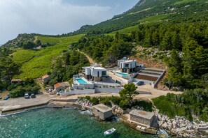 Exterior - Beachfront villa Mare with pool and seaview (Pijavicino)