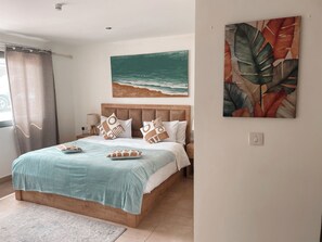 1 slaapkamer, een strijkplank/strijkijzer, wifi, beddengoed