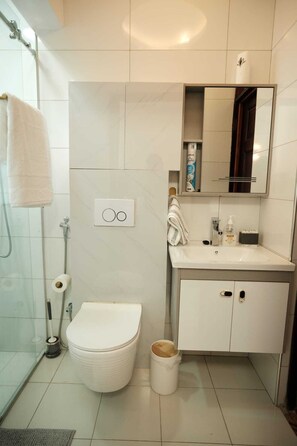 Shower, bidet, towels, soap - CKsuites muyenga spacious apartment fully equipped with all amenities in Kampala (Kampala)