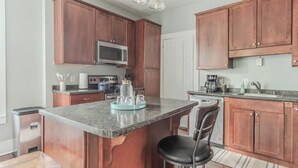 Microwave, oven, stovetop, dishwasher - 2BR Lake Ontario Suite  King Bed, Historic Village, Walk to Waterfront & Dining (Sackets Harbor)