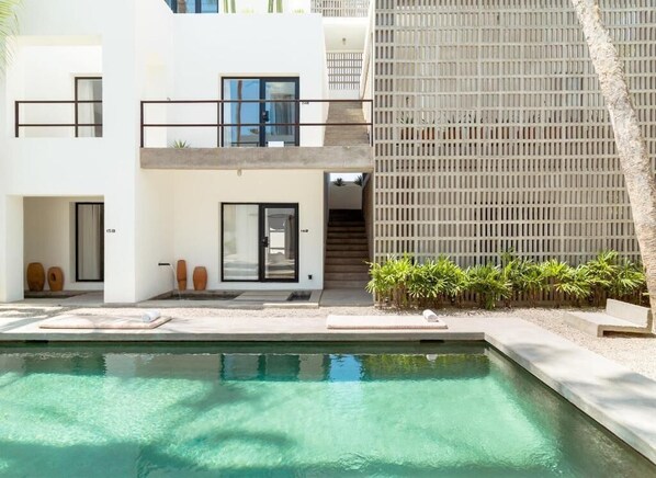 A heated pool